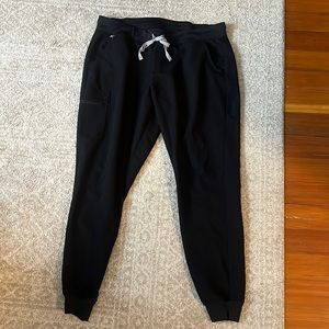 Figs Zamora black joggers TALL